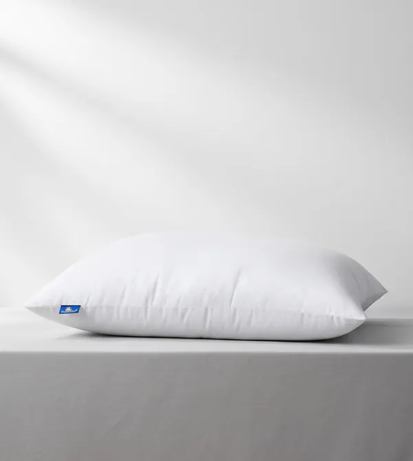 White_Fiber_Plain_Rectangular_Pillow_Bedroom