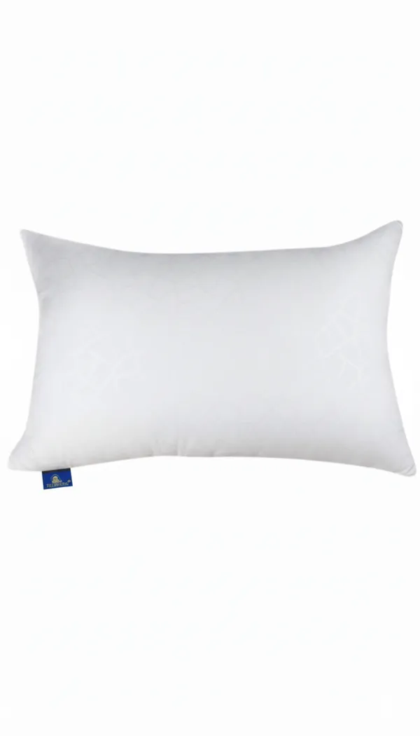 White_Fiber_Plain_Rectangular_Pillow_Bedroom