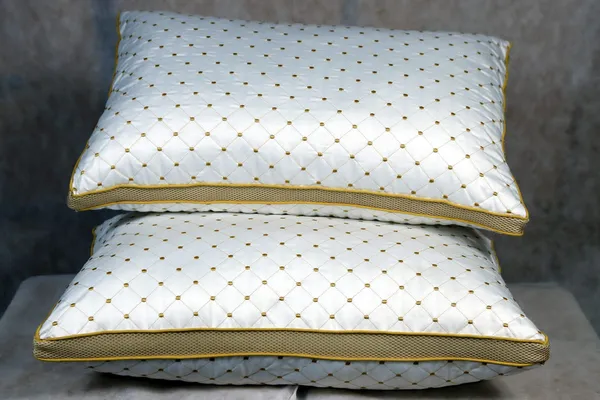 White_Fiber_Quilted_Diamond_Pattern_Pillow_Bedroom