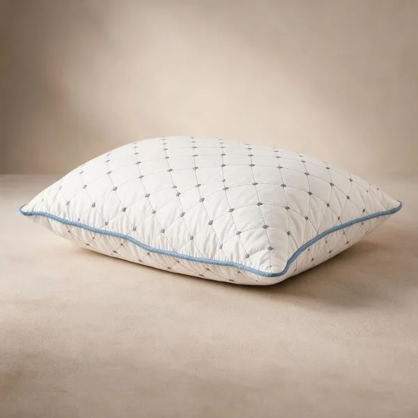 White_Fiber_Quilted_Geometric_Pattern_Pillow_Cover_Bedroom