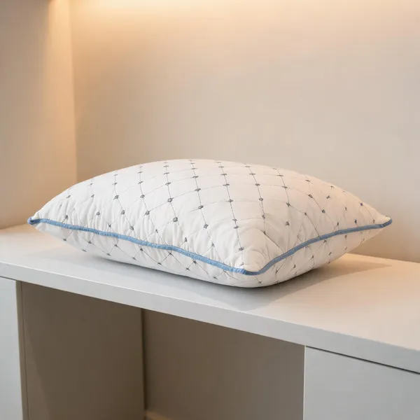 White_Fiber_Quilted_Geometric_Pattern_Pillow_Cover_Bedroom