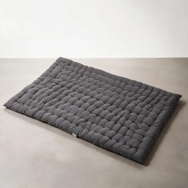 Grey_Cotton_Quilted_Tufted_Floor_Mattress_Bedroom