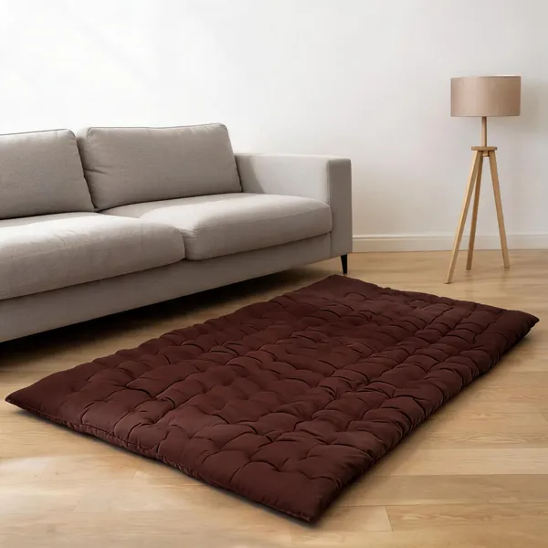 Brown_Cotton_Quilted_Floor_Mattress_Bedroom