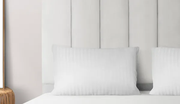 White_Cotton_Stripped_Pillow_Bedroom