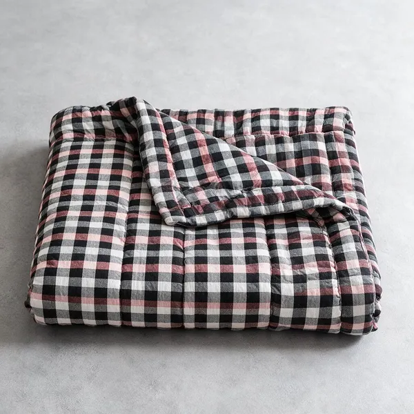 Multicolor_Cotton_Checkered_Double_Bed_Dohar_Bedroom