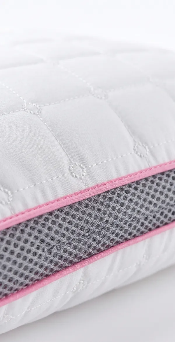White_Fiber_Quilted_Geometric_Pattern_Bed_Pillow