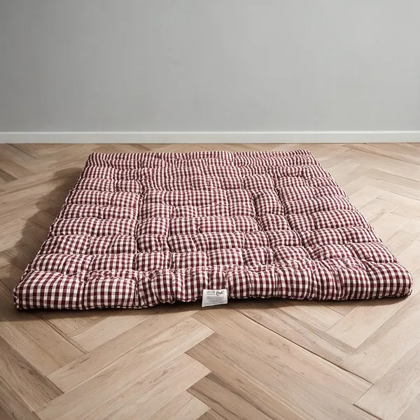 Multicolor_Cotton_Solid_Quilted_Floor_Mattress_Bedroom