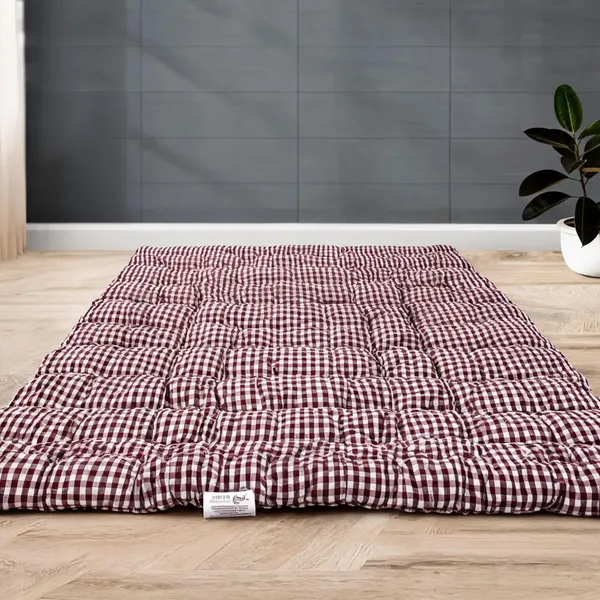 Multicolor_Cotton_Solid_Quilted_Floor_Mattress_Bedroom