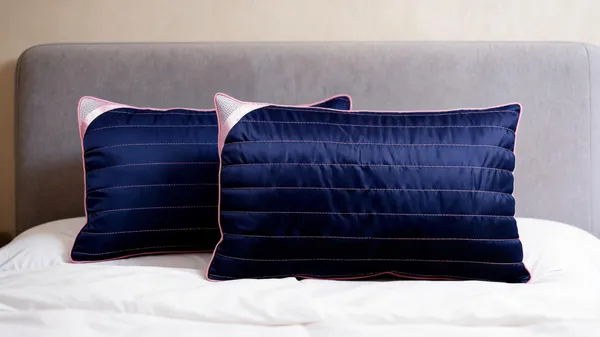 Navy_Blue_Fiber_Quilted_Rectangular_Pillow_Set_Bedroom_Set_Of_2