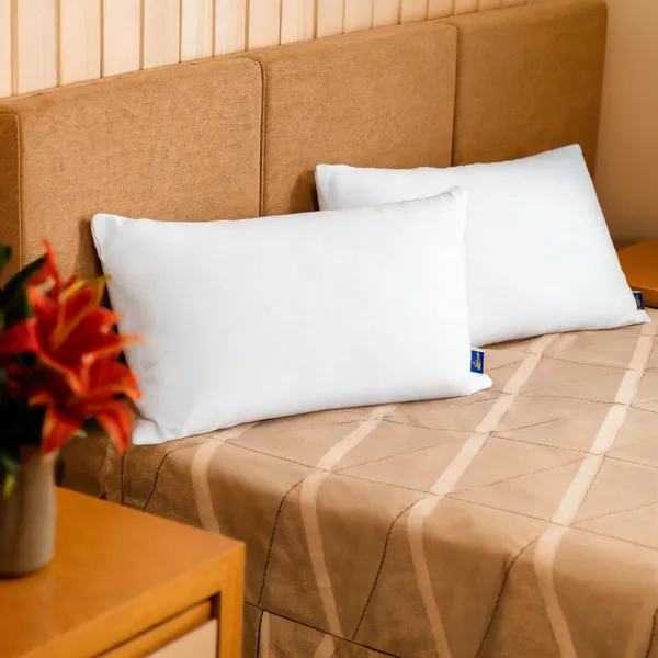 White_Fiber_Plain_Rectangular_Pillow_Bedroom_Set_Of_2