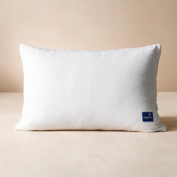 White_Fiber_Plain_Rectangular_Pillow_Bedroom_Set_Of_2