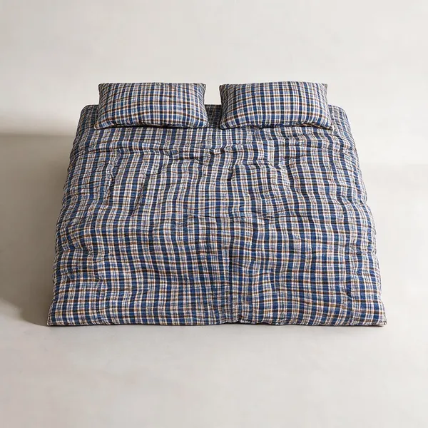 Multicolor_Cotton_Multicolour_Checked_Double_Bedsheet_Set_Bedroom