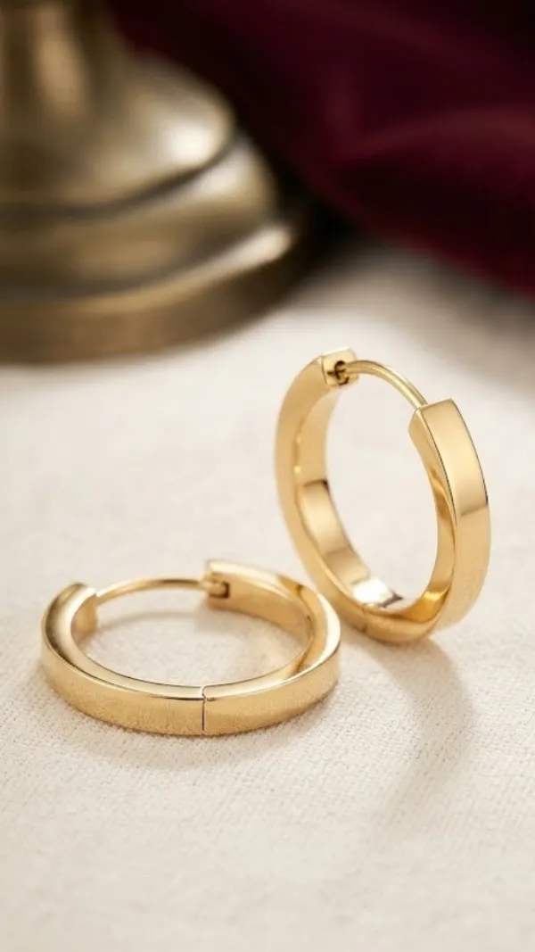 Gold_Tone_Classic_Hoop_Earrings_For_Women