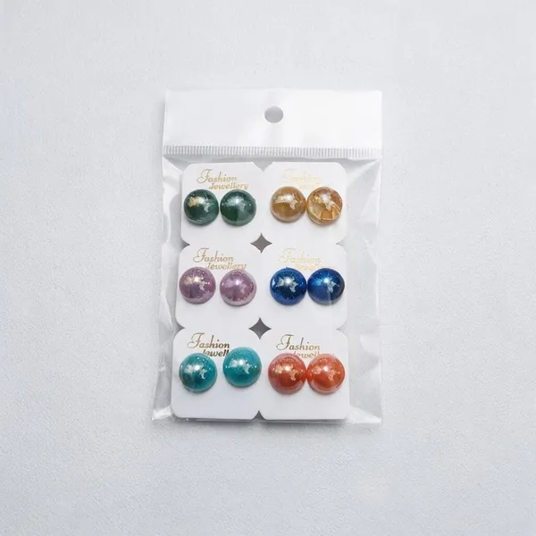 Multicolor_Glossy_Round_Stud_Earrings_Set_For_Women