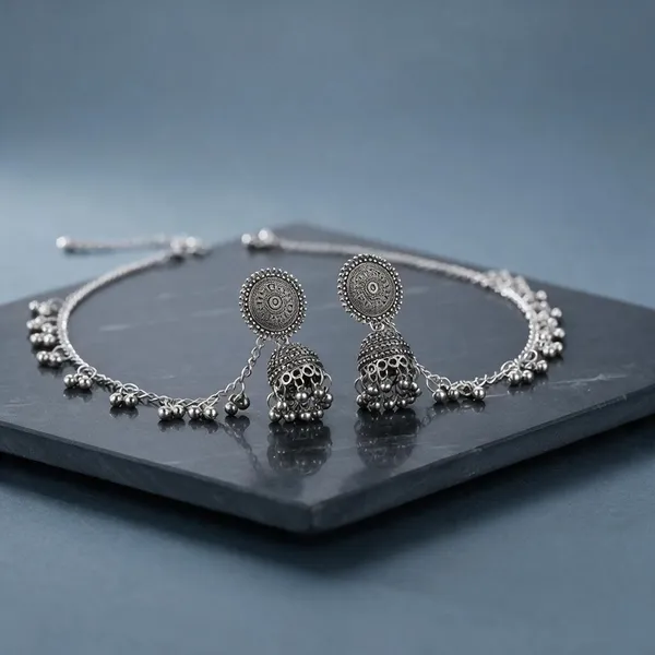 Silver_Oxidised_Ethnic_Jhumka_Necklace_Set_For_Women