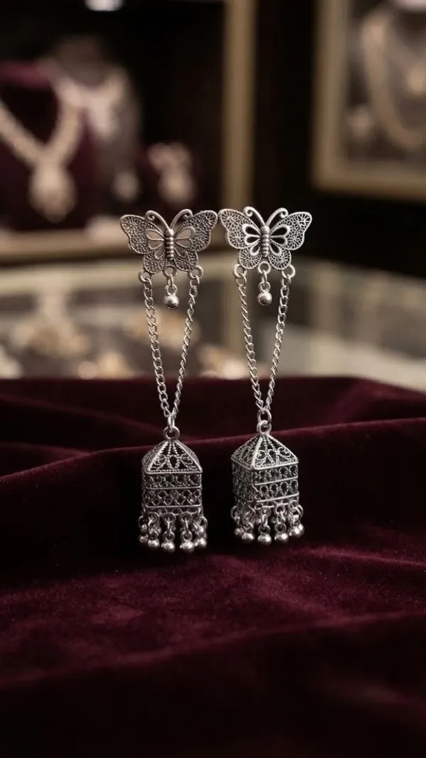 Silver-Tone_Butterfly_Jhumka_Earrings_for_Women