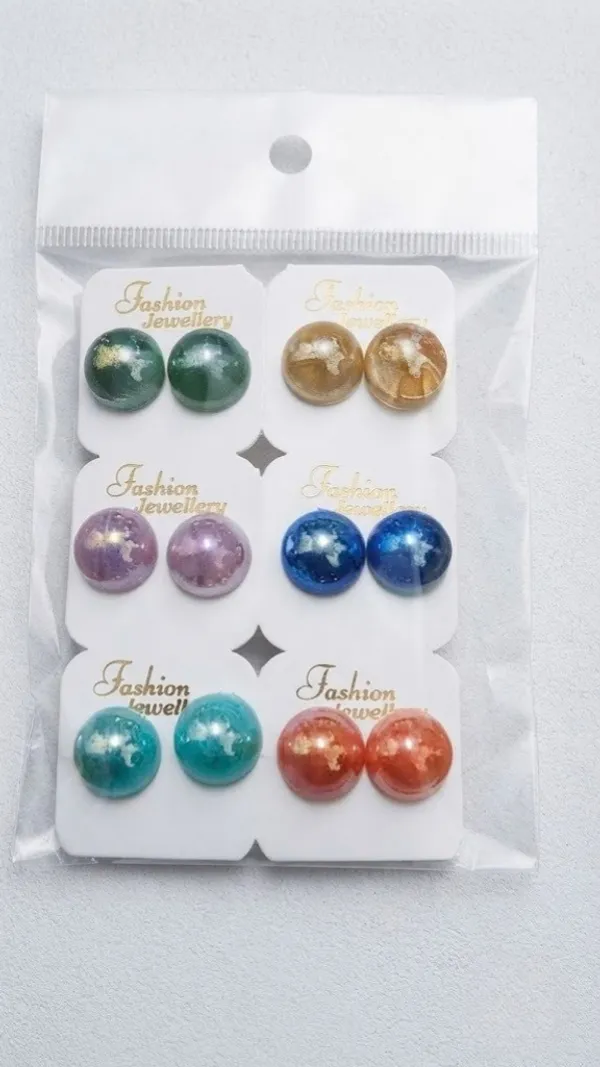 Multicolor_Glossy_Round_Stud_Earrings_Set_For_Women