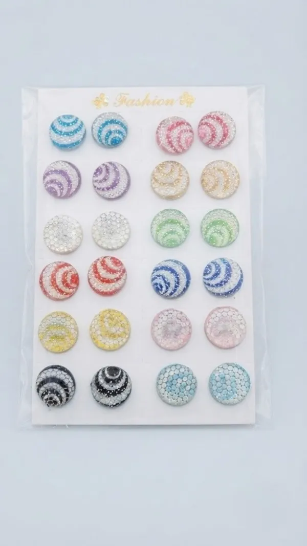 Multicolor_Glitter_Round_Stud_Earrings_Set_For_Women