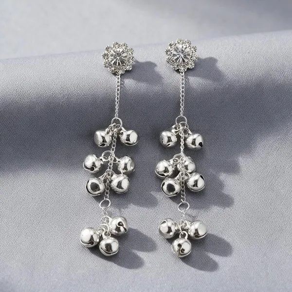 Silver-Tone_Crystal_Beaded_Tiered_Drop_Earrings_For_Women