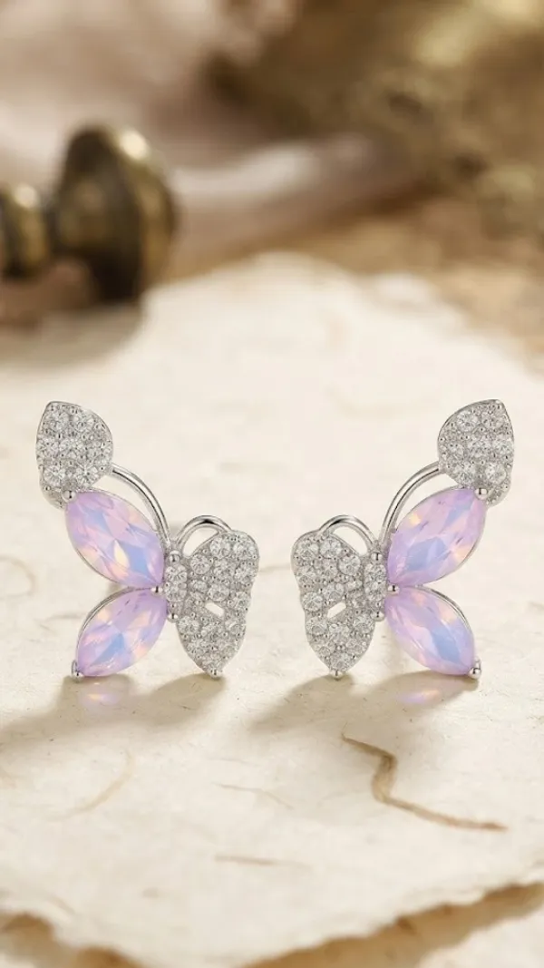 Silver_Crystal_Butterfly_Stud_Earrings_For_Women