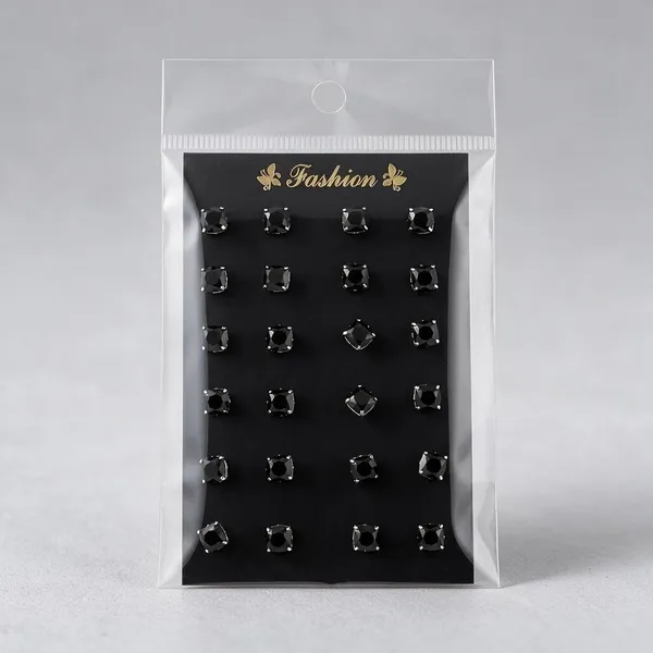 Black_Square_Stud_Earrings_Set_For_Women