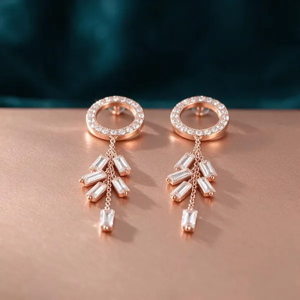 Rose_Gold_Crystal_Chain_Drop_Earrings_For_Women