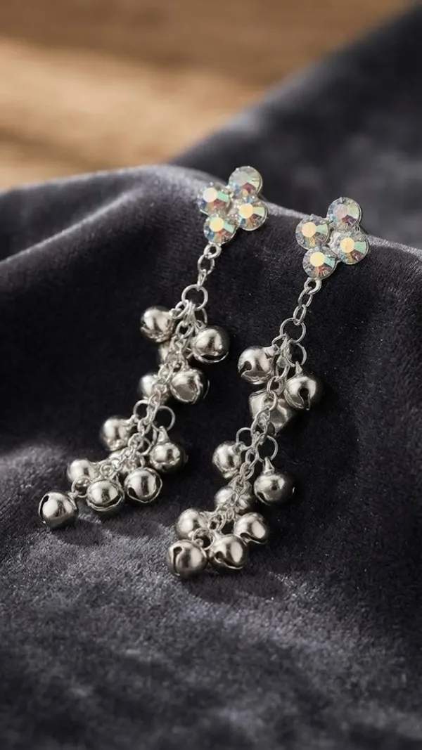 Silver-Tone_Crystal_Floral_Bell_Dangle_Earrings_For_Women