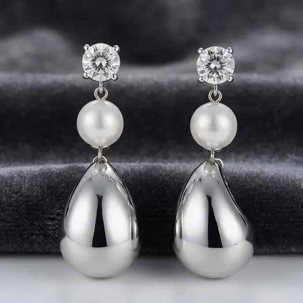 Silver-Tone_Pearl_Crystal_Drop_Earrings_For_Women