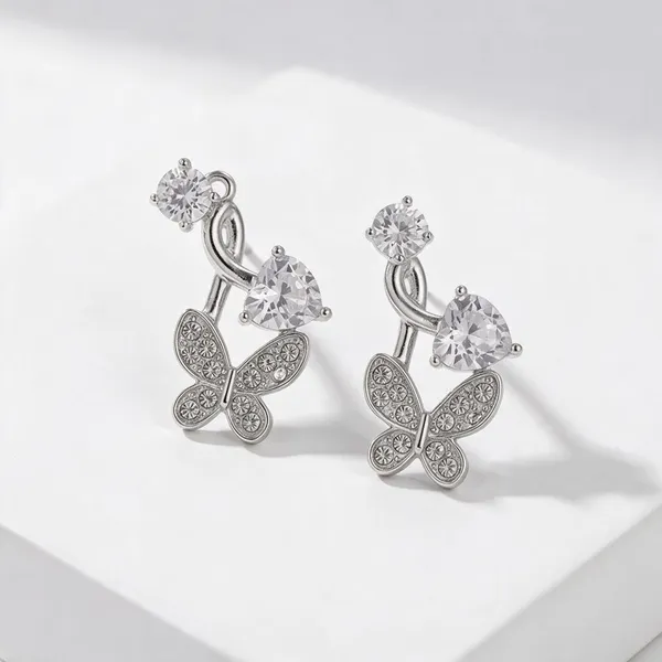 Silver_Butterfly_Crystal_Floral_Drop_Earrings_For_Women
