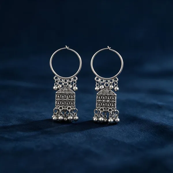 Silver_Oxidised_Hoop_Jhumka_Earrings_For_Women