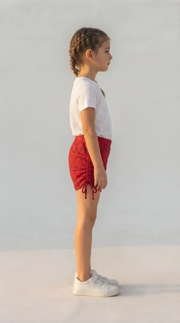 Red_Printed_Drawstring_Shorts_for_Girls
