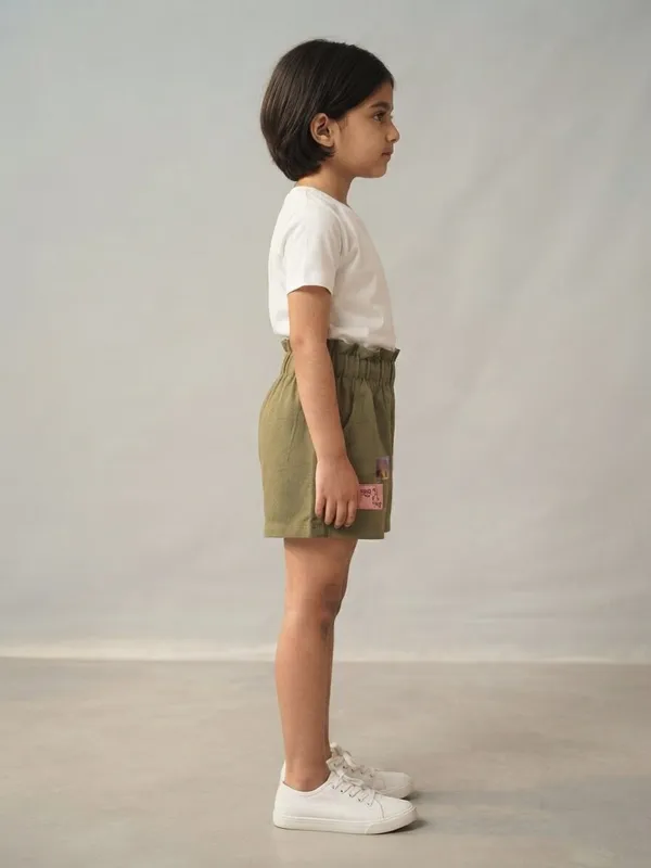 Olive_Green_Casual_Shorts_for_Girls