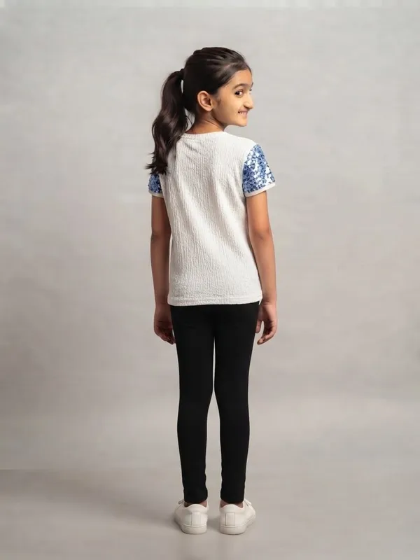 White_Printed_Top_Set_For_Girls