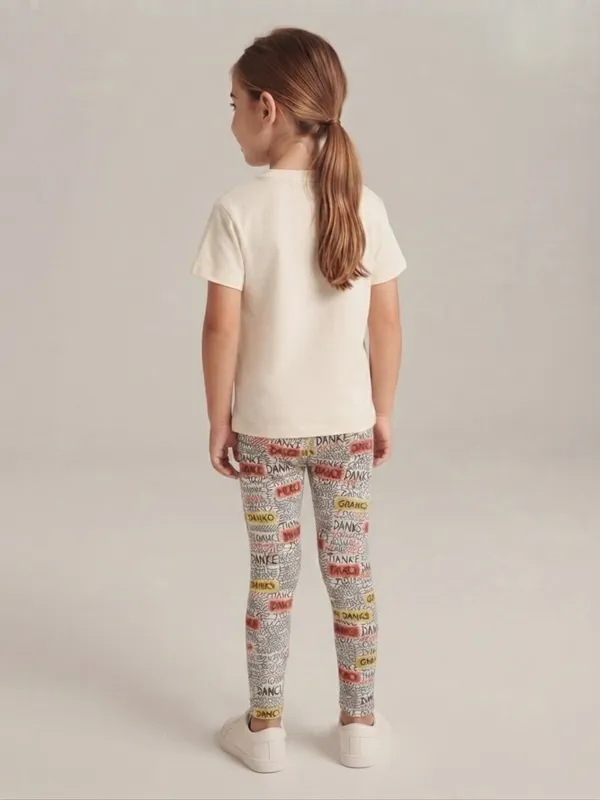 Cream_Printed__Leggings_For_Girls