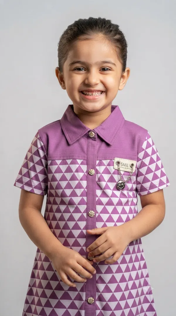 Purple_Geometric_Print_Collared_Dress_for_Girls