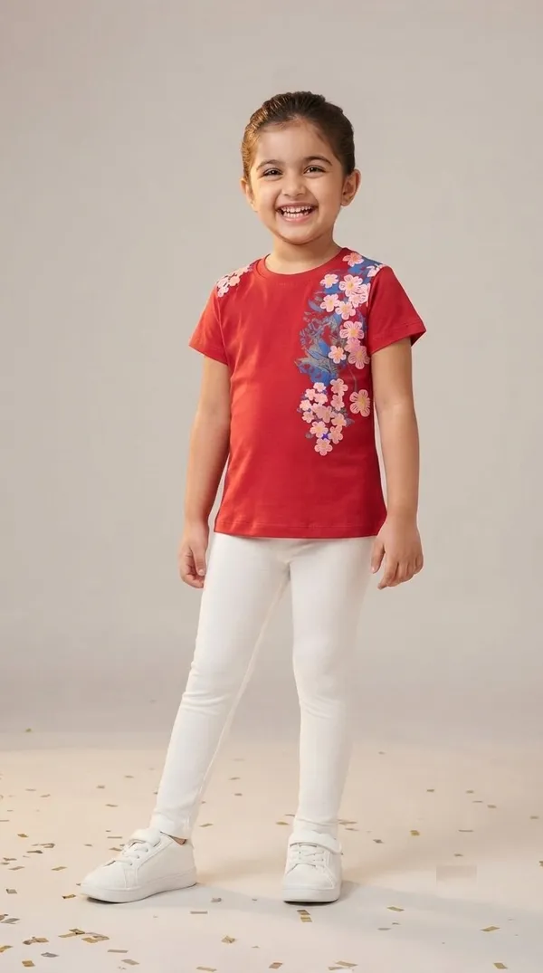 Red_Floral_Print_Short_Sleeve_T-Shirt_for_Girls
