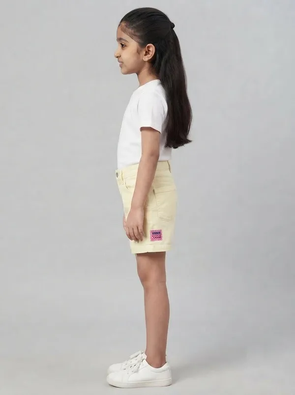 Yellow_Casual_Shorts_for_Girls