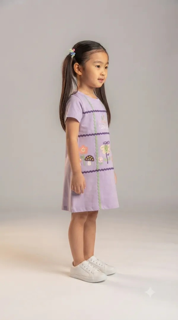 Lavender_Short_Sleeve_A-Line_Dress_for_Girls