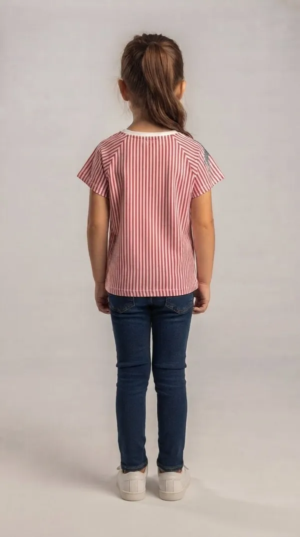 Red_Striped_Short_Sleeve_Top_for_Girls