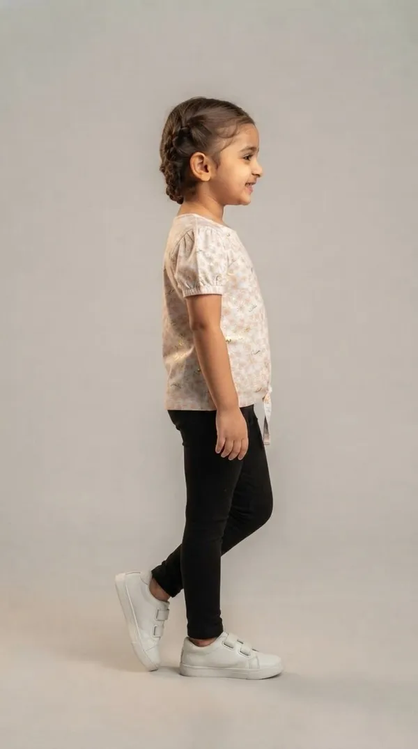 Pink_Floral_Print_Tie_Front_Top_for_Girls