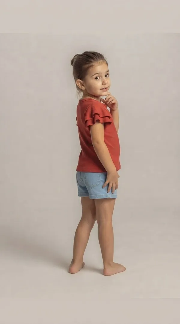 Red_Ribbed_Ruffle_Sleeve_Top_for_Girls