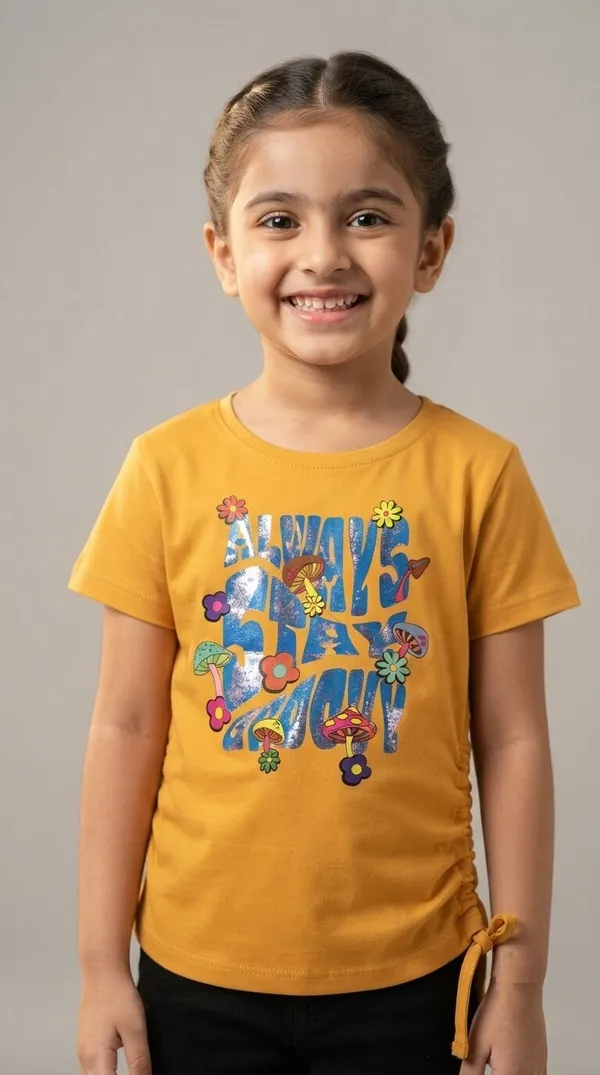 Yellow_Printed_T-Shirt__for_Girls
