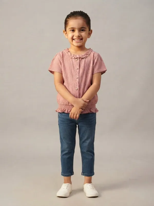 Pink_Ruffled_Short_Sleeve_Top_for_Girls