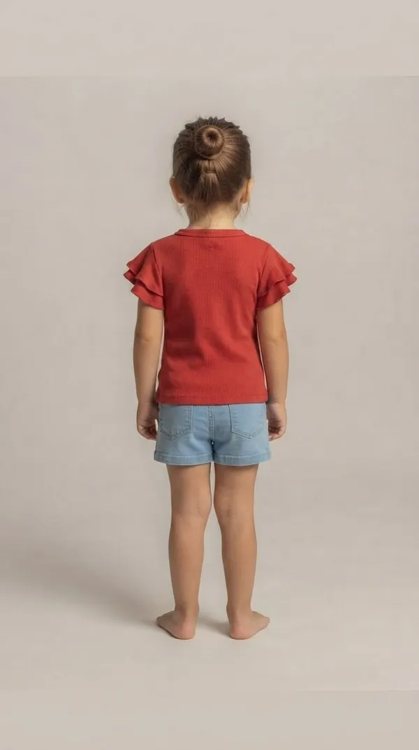Red_Ribbed_Ruffle_Sleeve_Top_for_Girls