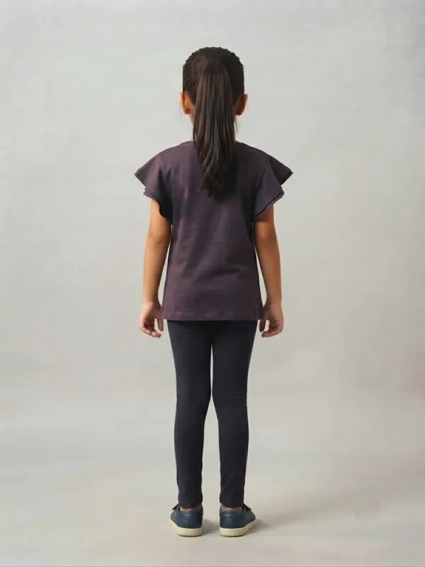 Purple_Ruffle_Sleeve_Top_And_Black_Leggings_Set_For_Girls