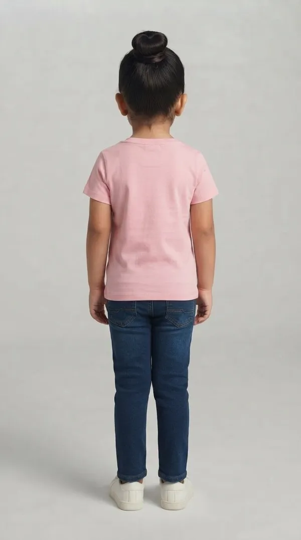 Pink_Crew_Neck_Short_Sleeve_T-Shirt_for_Girls