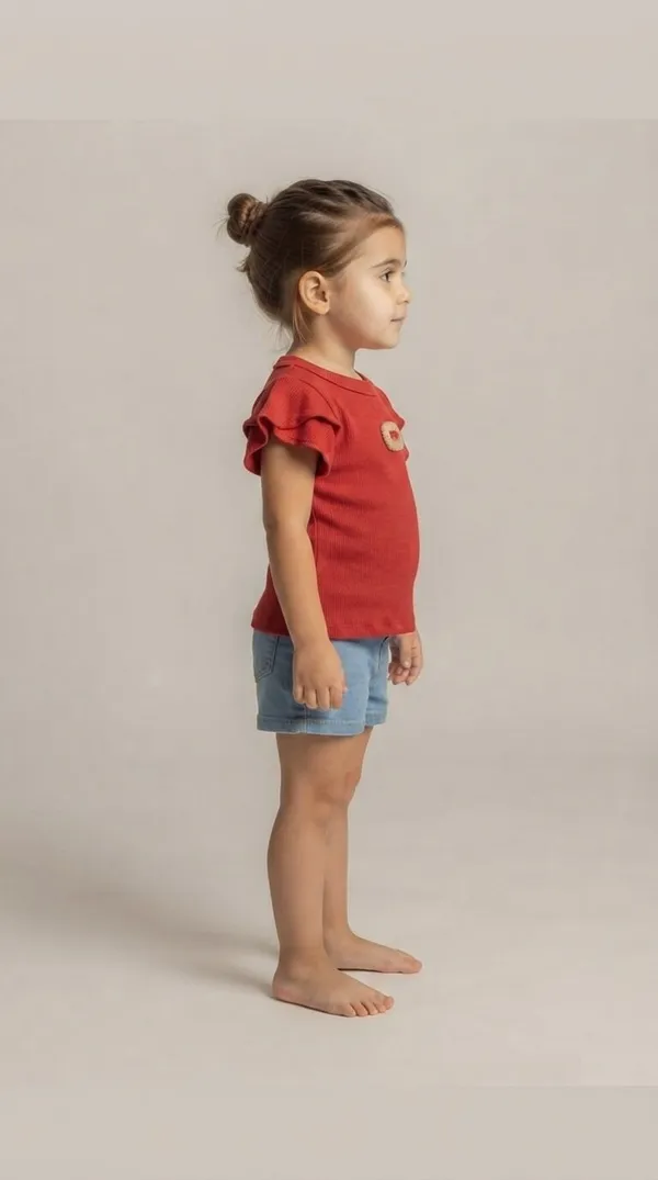 Red_Ribbed_Ruffle_Sleeve_Top_for_Girls