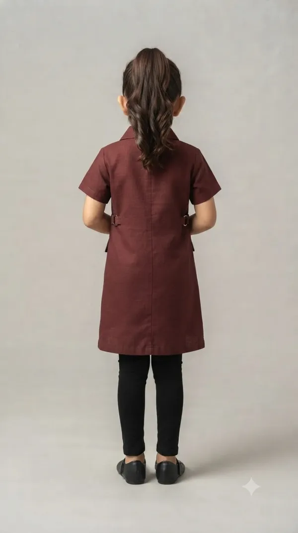 Maroon_Collared_A-Line_Dress_for_Girls