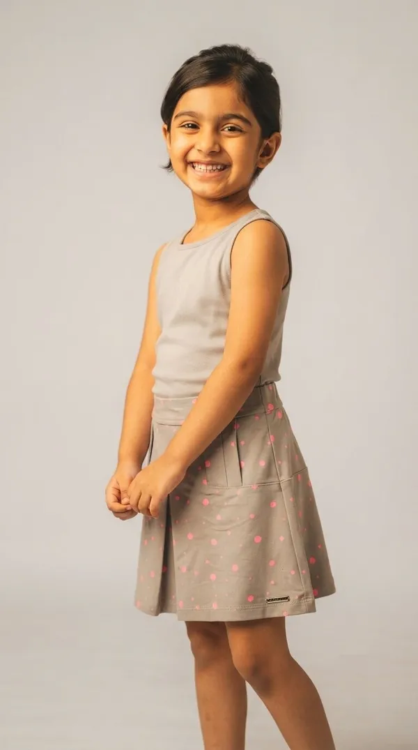 Grey_Pleated_Printed_Skirt_for_Girls