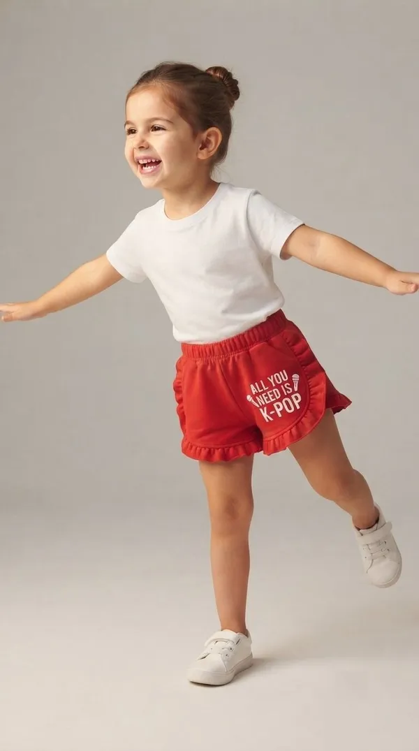 Red_Ruffle_Hem_Shorts_for_Girls